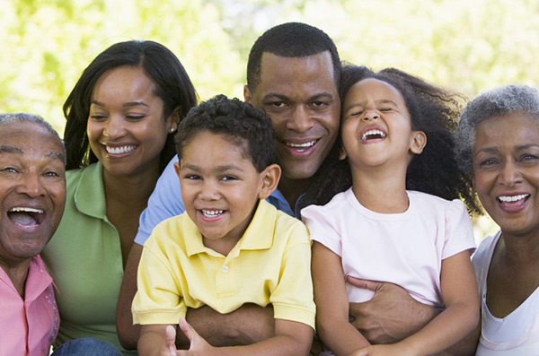 photo of multi-generational African American family