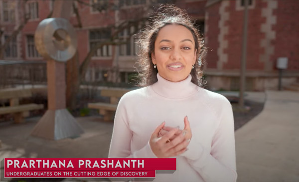 Prarthana in the courtyard of the University of Illinois College of Medicine