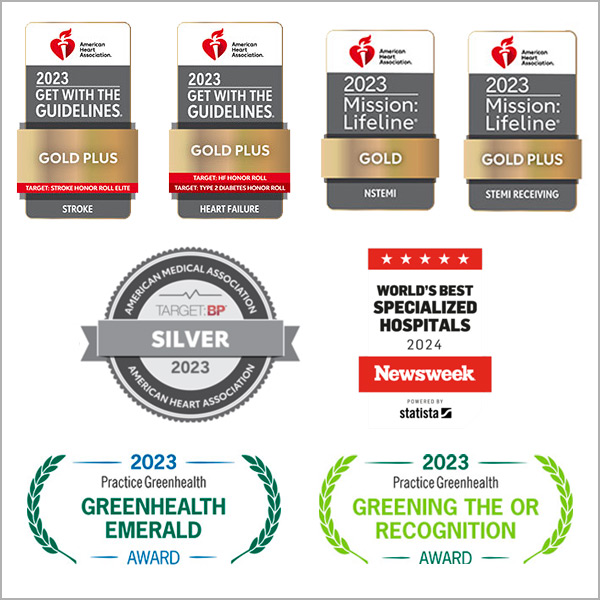images of the various gold, silver and green awards and badges referred to in the news item